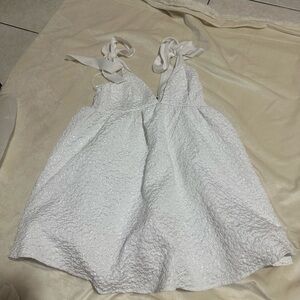Lulu's Sparkling White Dress